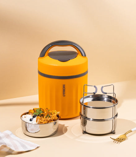 Jaypee Plus E-Tron 3-Compartment Electric Lunch Box with Power Cord