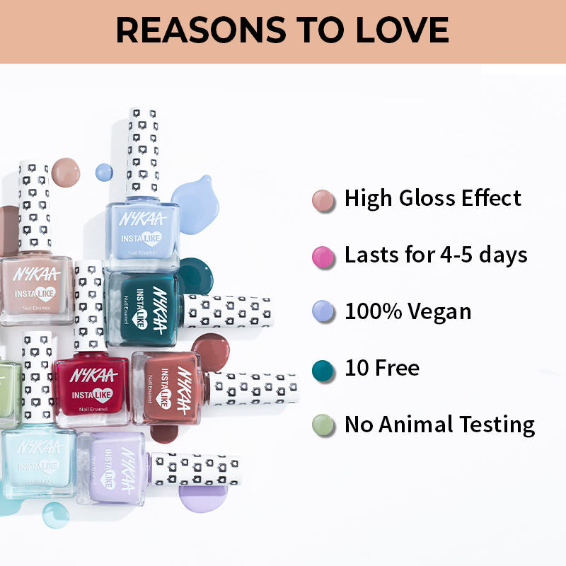 Nykaa Nail Enamel — back view