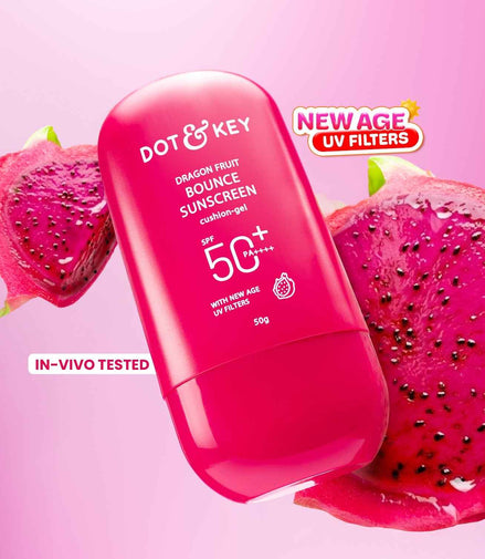Dot & Key Dragon Fruit Bounce Gel Sunscreen SPF 50+ PA++++, With New-Age UV Filters