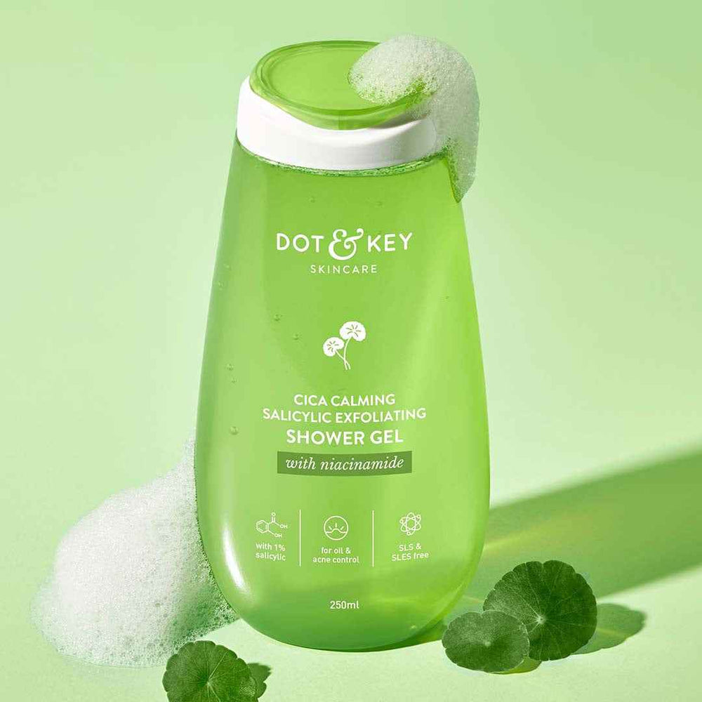 Dot & Key Cica + 1% Salicylic Acid Exfoliating Shower Gel