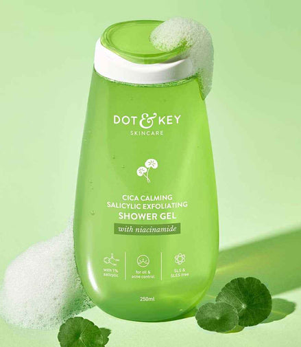 Dot & Key Cica + 1% Salicylic Acid Exfoliating Shower Gel