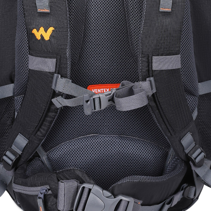 Wildcraft Trailblazer 50 L trekking rucksack in Black - gear loop detail