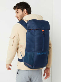 Wildcraft Verge 2 35 L hiking rucksack in Dark Blue - angled view