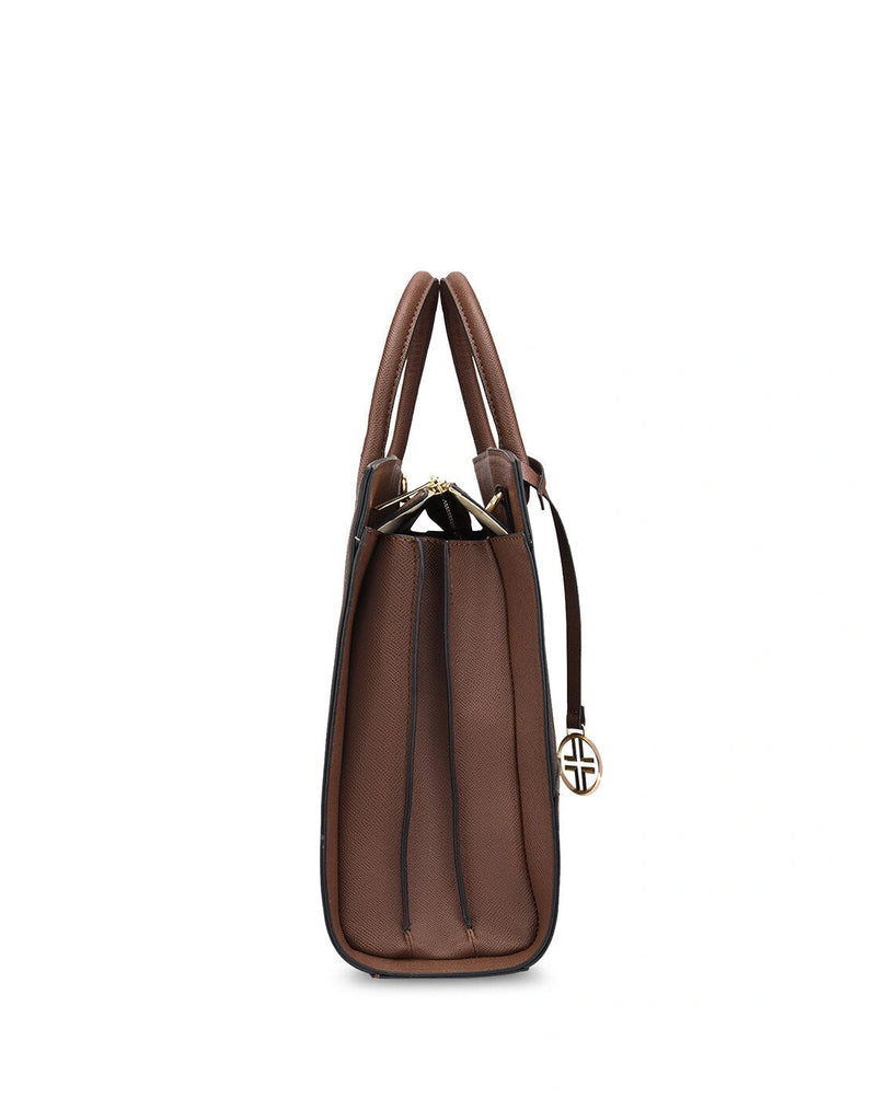 Lavie Luxe Ellon24 Satchel — Brown
