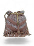Rosé Pearl Fringe Sequin Potli Bag