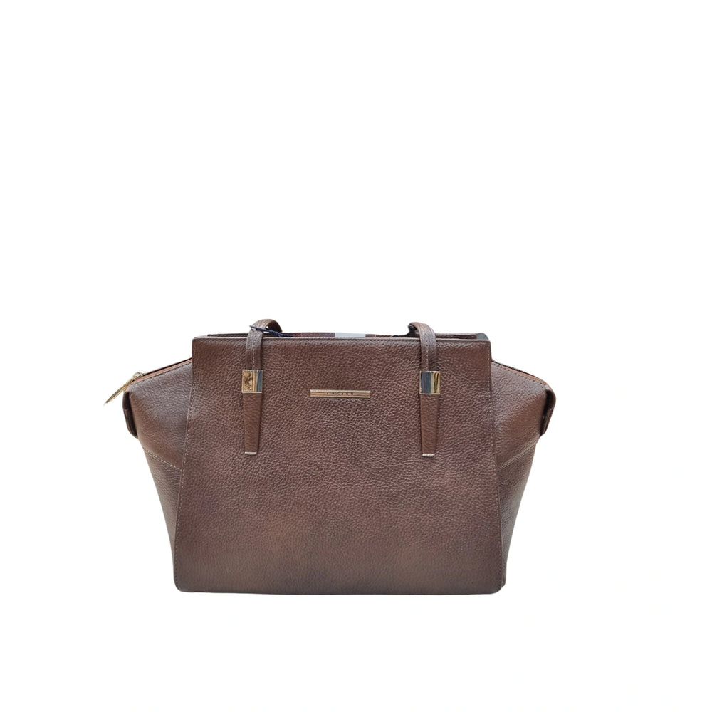 Carybu Leather Handbag — Women's Brown (Large)