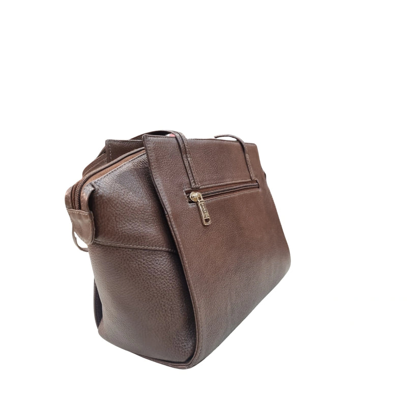 Carybu Leather Handbag — Women's Brown (Large)