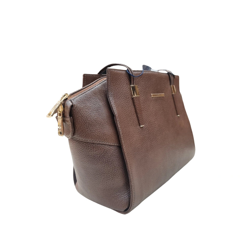Carybu Leather Handbag — Women's Brown (Large)