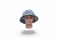 Light Blue Checkered Bucket Hat for Kids – Playful Outdoor Essential