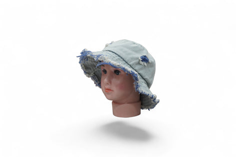 Kids’ Grey Animal Print Sun Hat – Playful Outdoor Protection