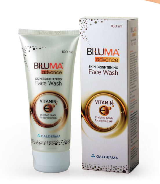 BI-LUMA Advance Skin Brightening Face Wash with Vitamin E & Aloe for Even Skin Tone- 100ml