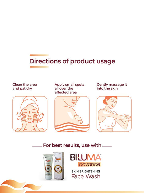 BI-LUMA Advance Skin Brightening Lotion For Even Skin Tone with Kojic Acid Vit E - 45 g