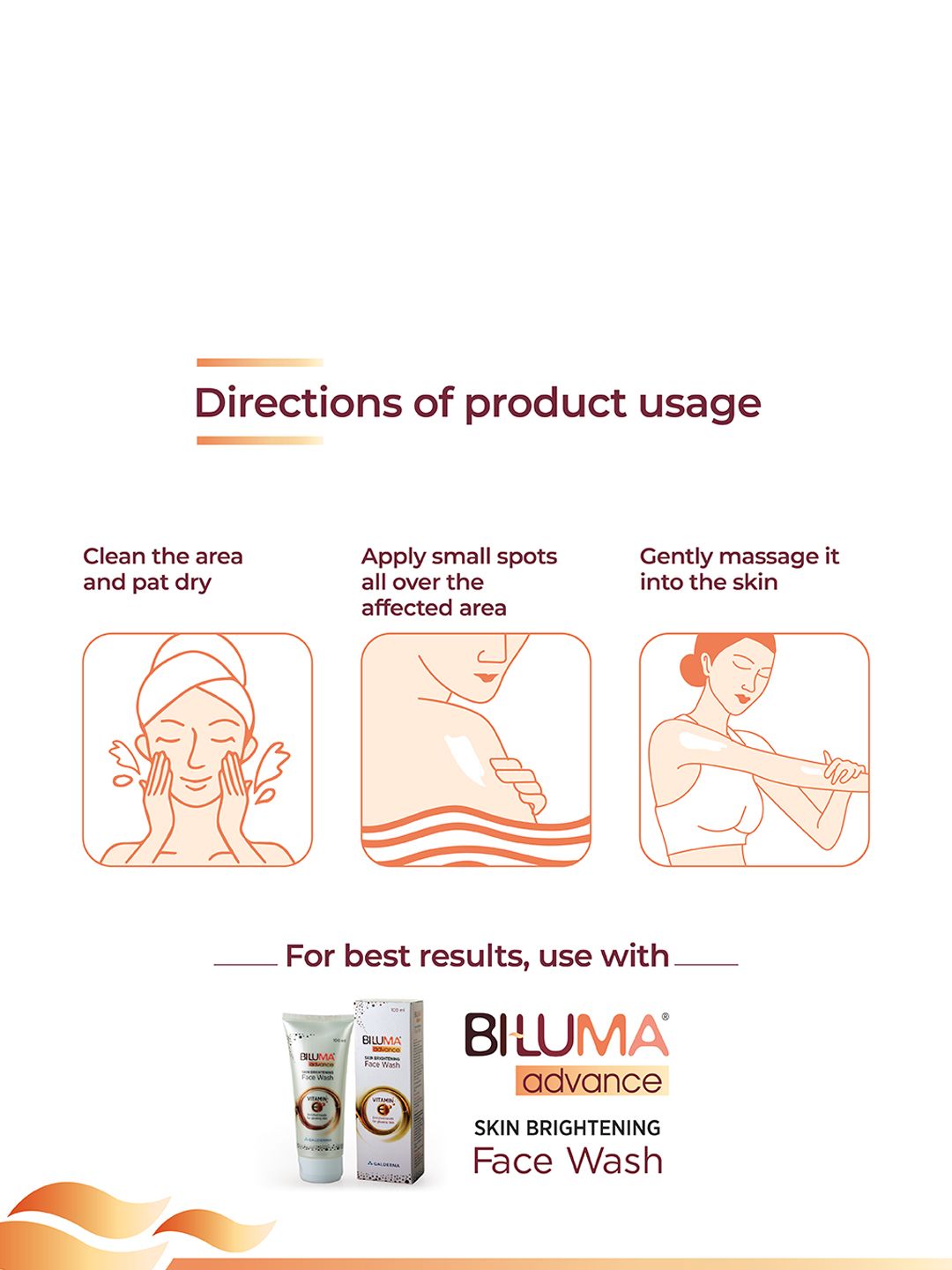 BI-LUMA Advance Skin Brightening Lotion For Even Skin Tone with Kojic Acid Vit E - 45 g