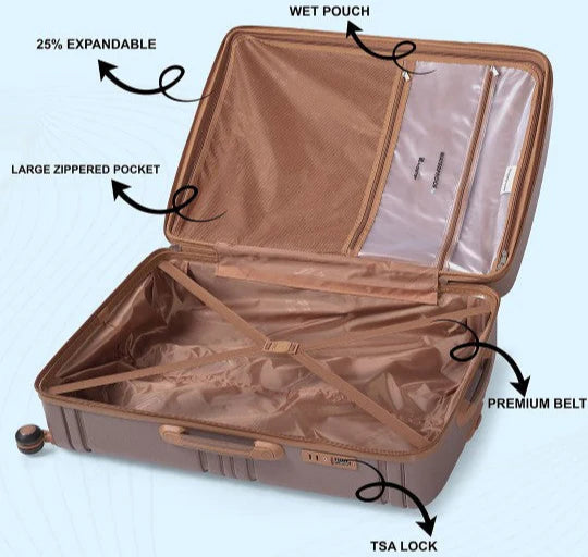 IT Luggage Quintessential Brownie Trolley Bag