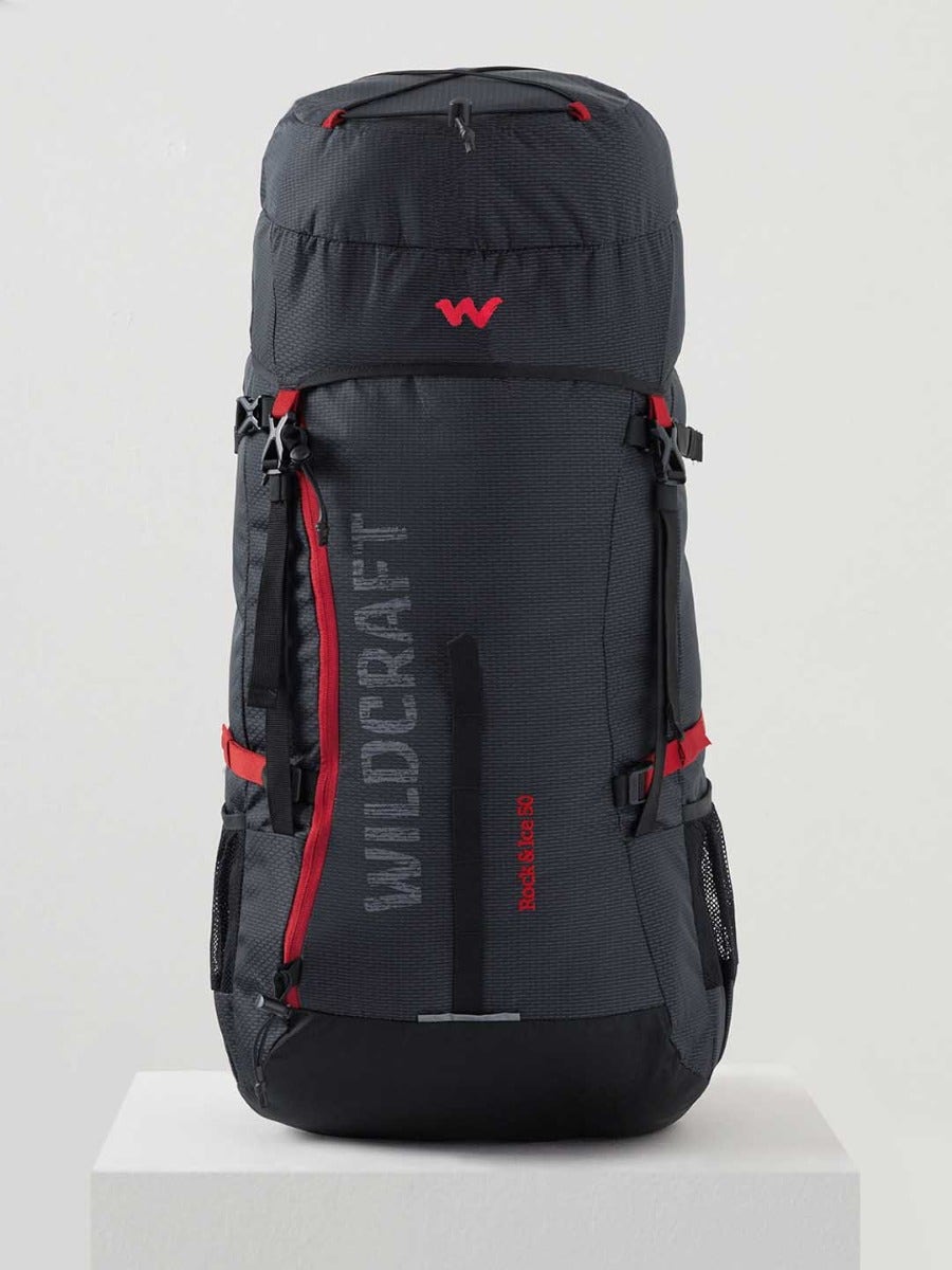 Wildcraft Rock & Ice 50 L rucksack in Black