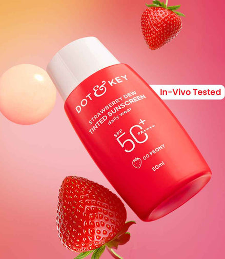 Dot & Key Strawberry Dew Tinted Sunscreen SPF 50+ PA++++ With New-Age UV Filters