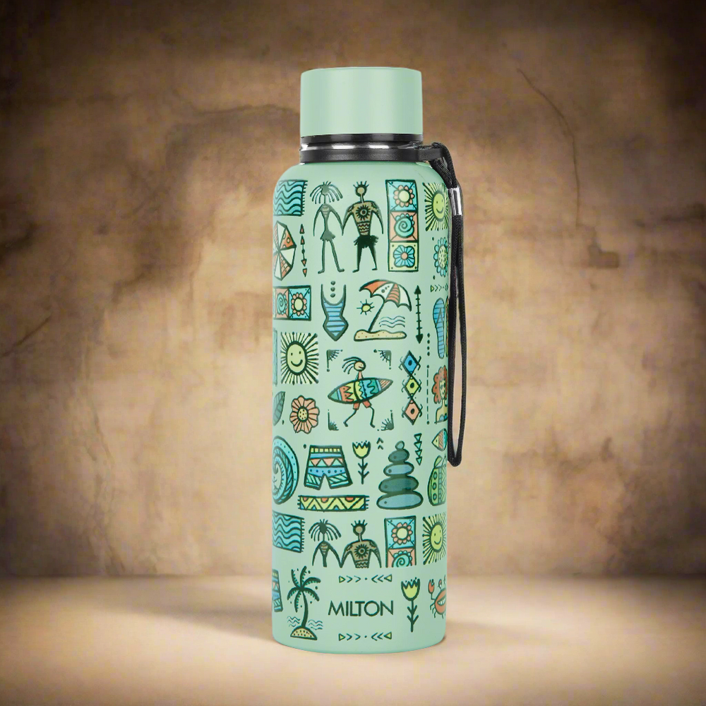 Milton Grey Beach 3D UV Printed Aura Thermosteel Bottle