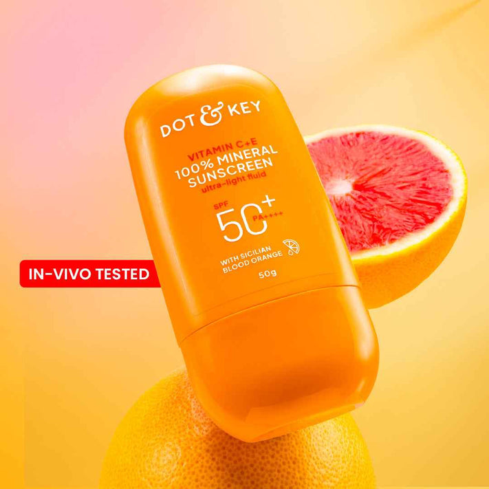 Dot & Key Vitamin C + E 100% Mineral Sunscreen IN-VIVO tested SPF 50+, PA++++