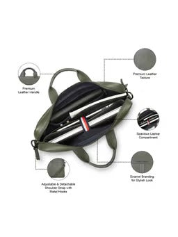 Tommy Hilfiger Olive Hampshire Laptop Bag
