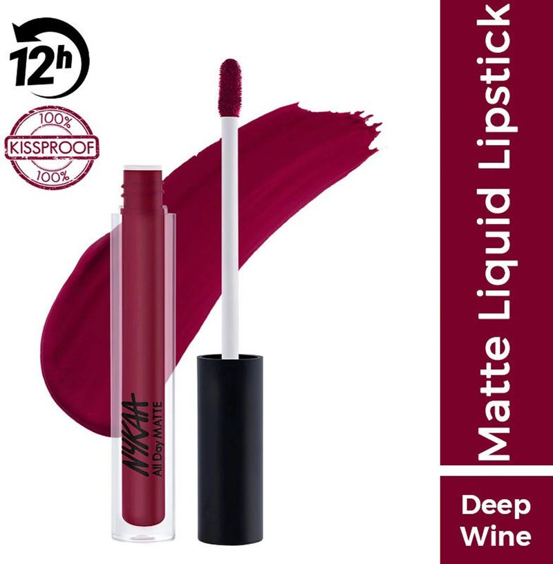 Nykaa All Day Matte Liquid Lipstick — front view