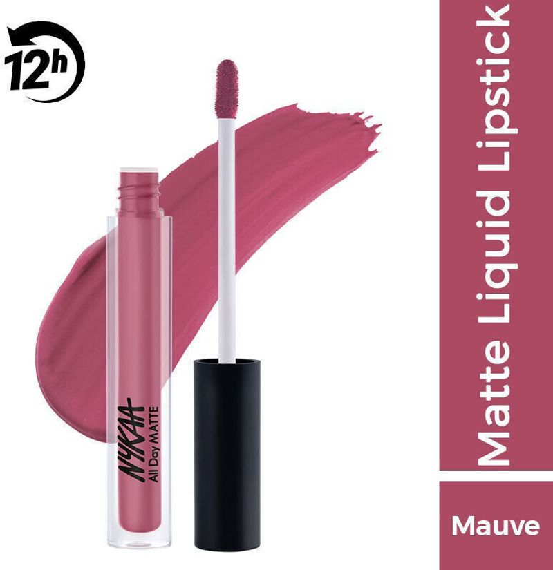 Nykaa All Day Matte Liquid Lipstick — front view