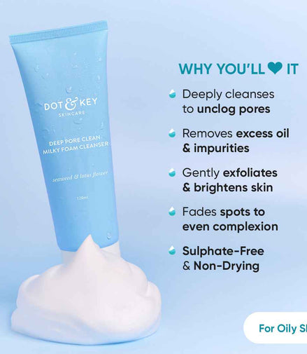 Dot & Key Deep Pore Clean Foaming Face Wash