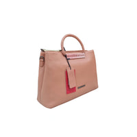 Carybu Leather Handbag — Women's Pink (Large)
