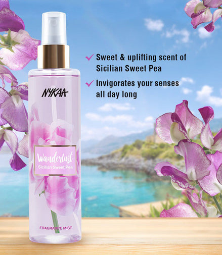 Nykaa Wanderlust Fragrance Body Mist - Sicilian Sweet Pea
