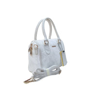 Carybu Ladies Pure Leather Handbag — White (Small)