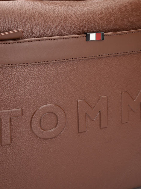 Tommy Hilfiger Tan Galveston Laptop Bag