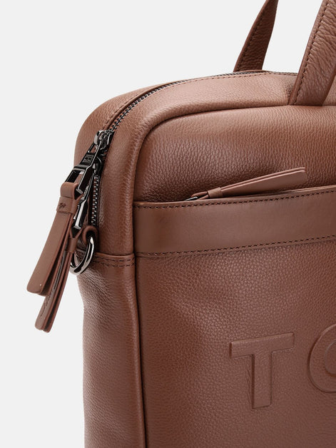 Tommy Hilfiger Tan Galveston Laptop Bag