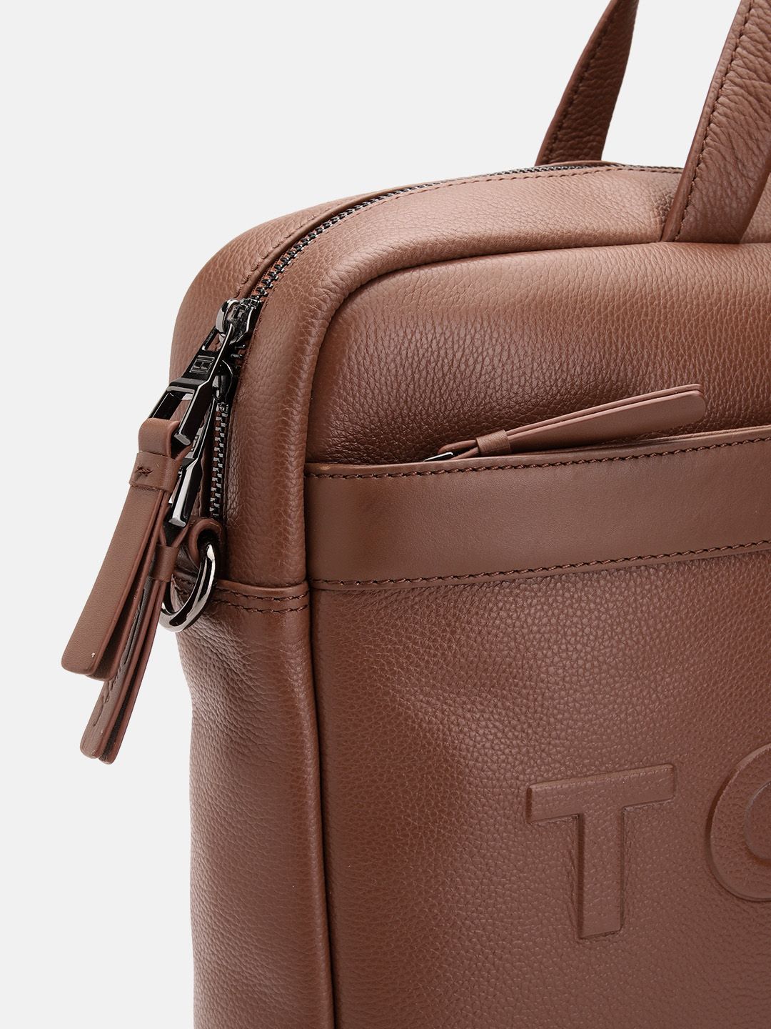 Tommy Hilfiger Tan Galveston Laptop Bag