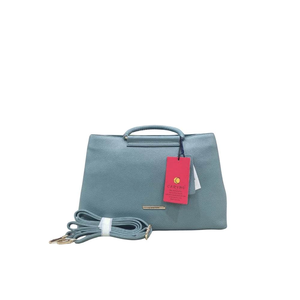 Carybu Leather Handbag — Women's Teal (Large)