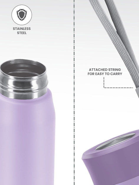 Milton Handy 650 Purple Single Walled Stainless Steel Water Bottle