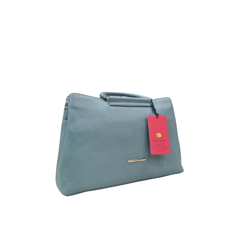 Carybu Leather Handbag — Women's Teal (Large)