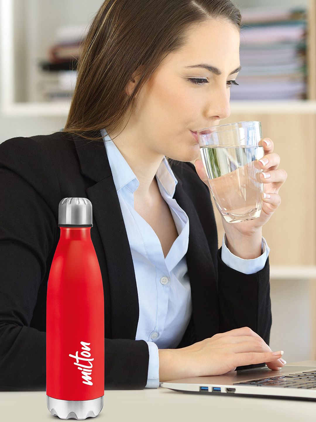 Milton 800 Stainless Steel Single Walled Water Bottle
