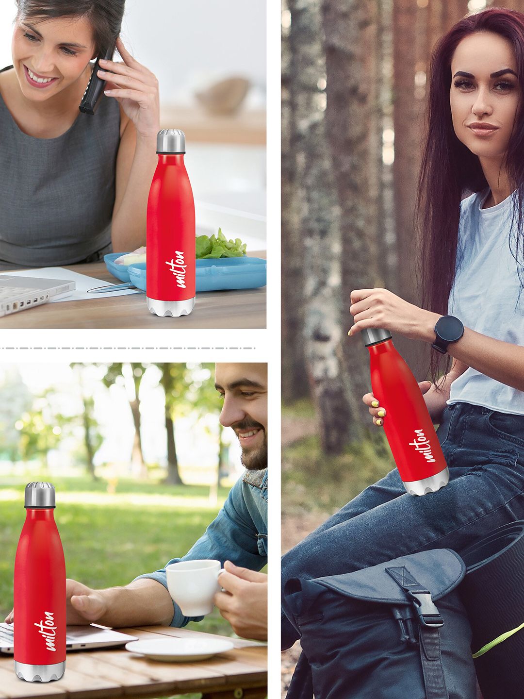 Milton 800 Stainless Steel Single Walled Water Bottle