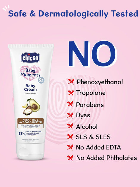 Chicco Baby Moments Baby Cream Prevent Dryness Non-Sticky & Moisturizing