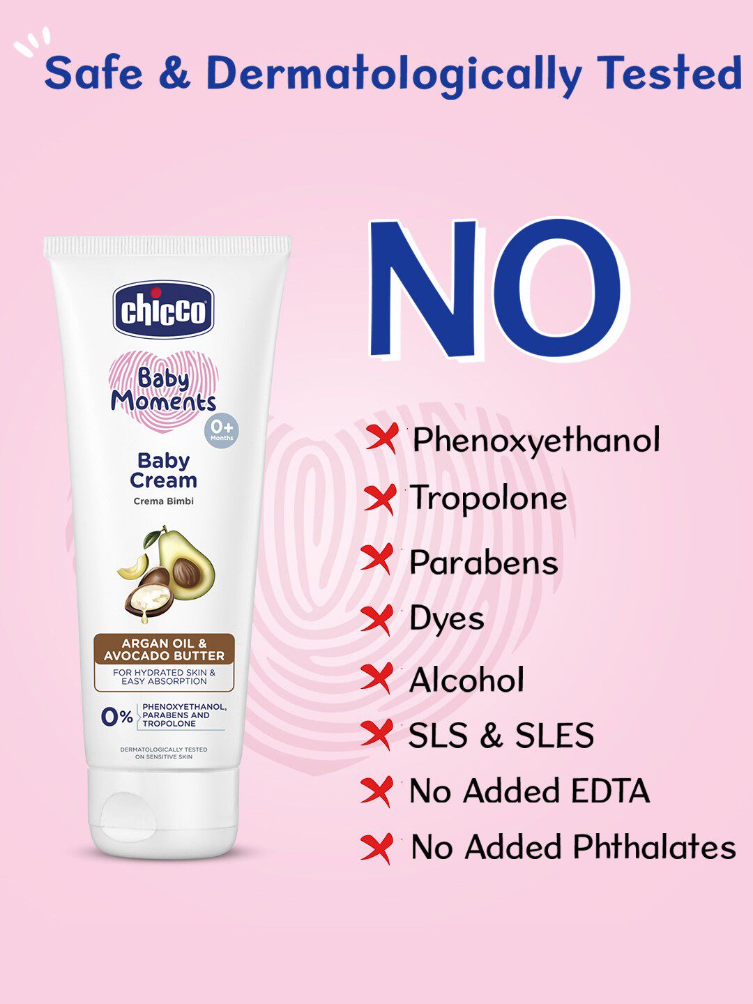 Chicco Baby Moments Baby Cream Prevent Dryness Non-Sticky & Moisturizing