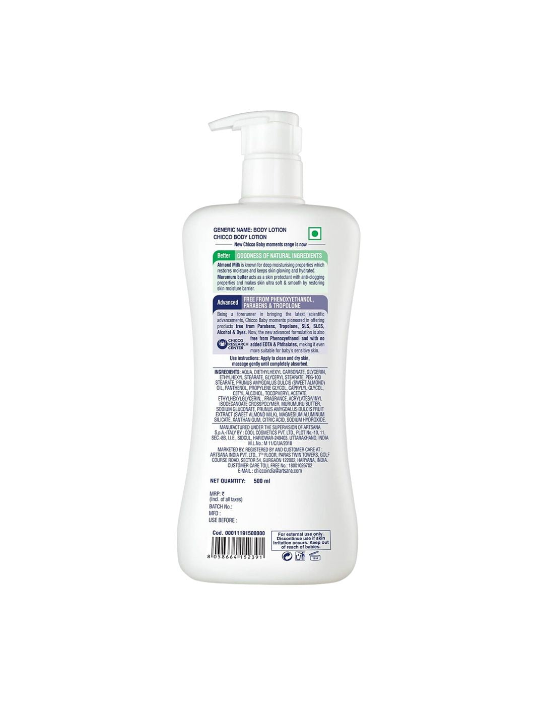 Chicco Baby Moments Body Lotion For Daily Moisturization