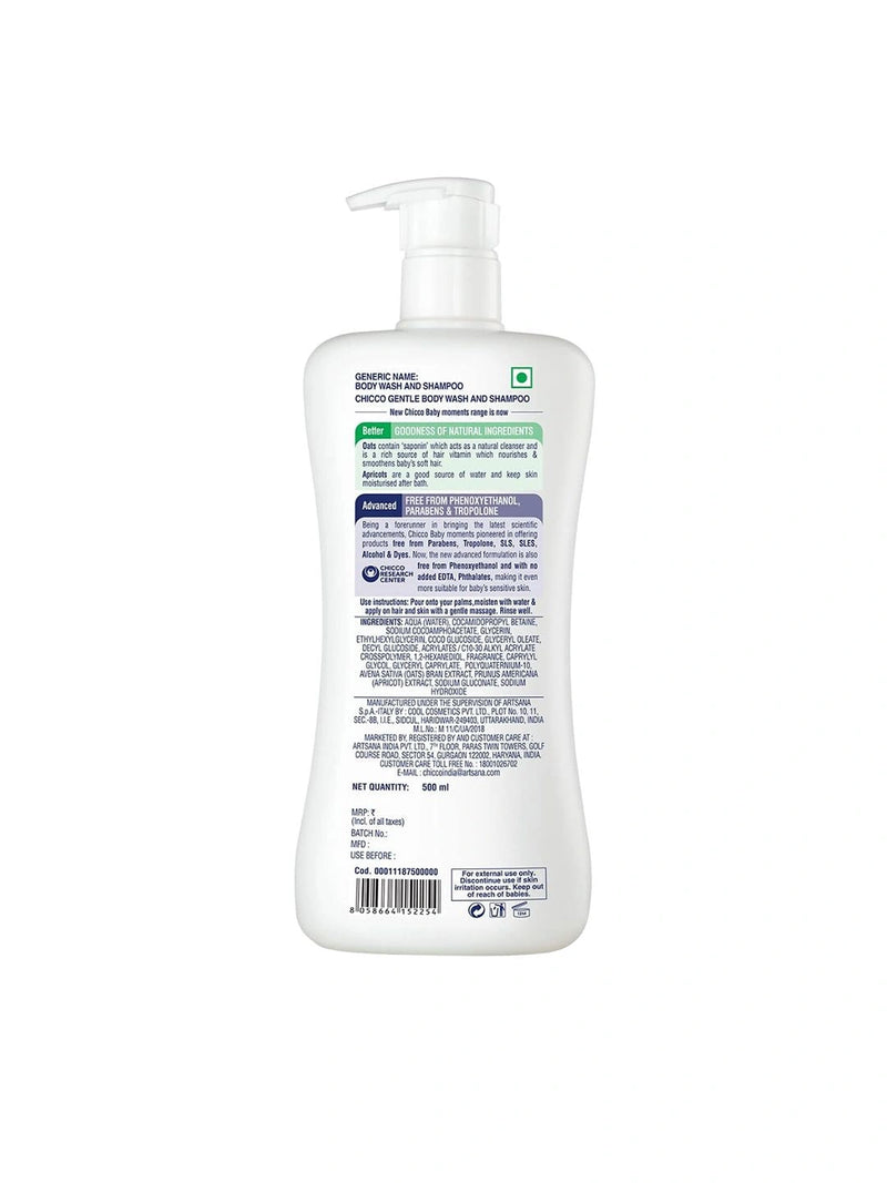 Chicco Baby Wash & Shampoo — Apricot Oats for Baby Skin