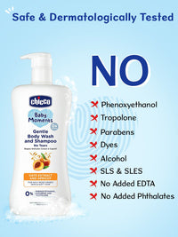Chicco Baby Moments Gentle Body Wash & Shampoo with Apricot & Oats - image 4 of 9 - Baby Care