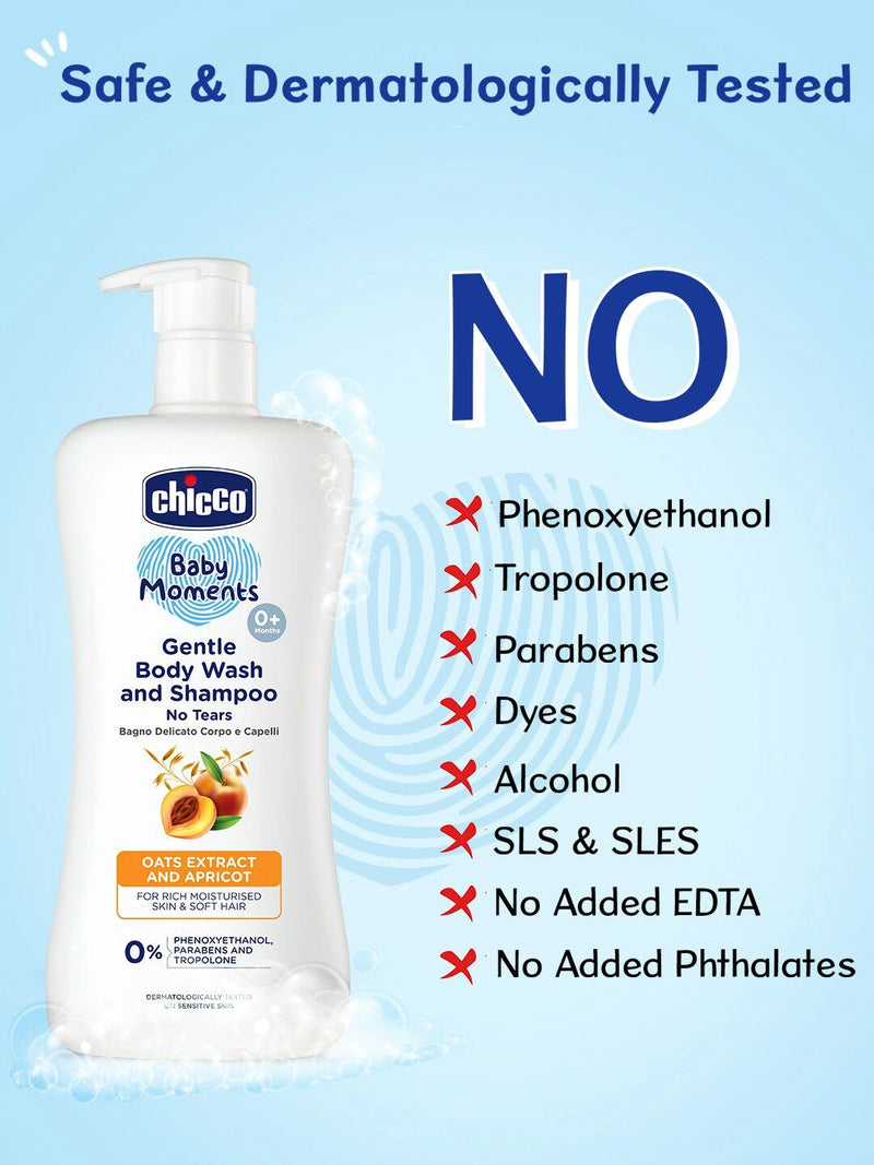 Chicco Baby Wash & Shampoo — Apricot Oats for Baby Skin