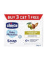 Chicco Buy 3 & Get 1 Free Baby Movement Soap For Nourished & Moisturized Skin