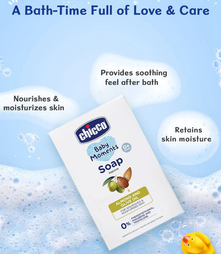 Chicco Baby Moments Soap — Buy 3 Get 1 Free Nourishing Bath Bar