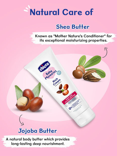 Chicco Baby Moments Rich Cream For Extra Rich Moisturization - 100g