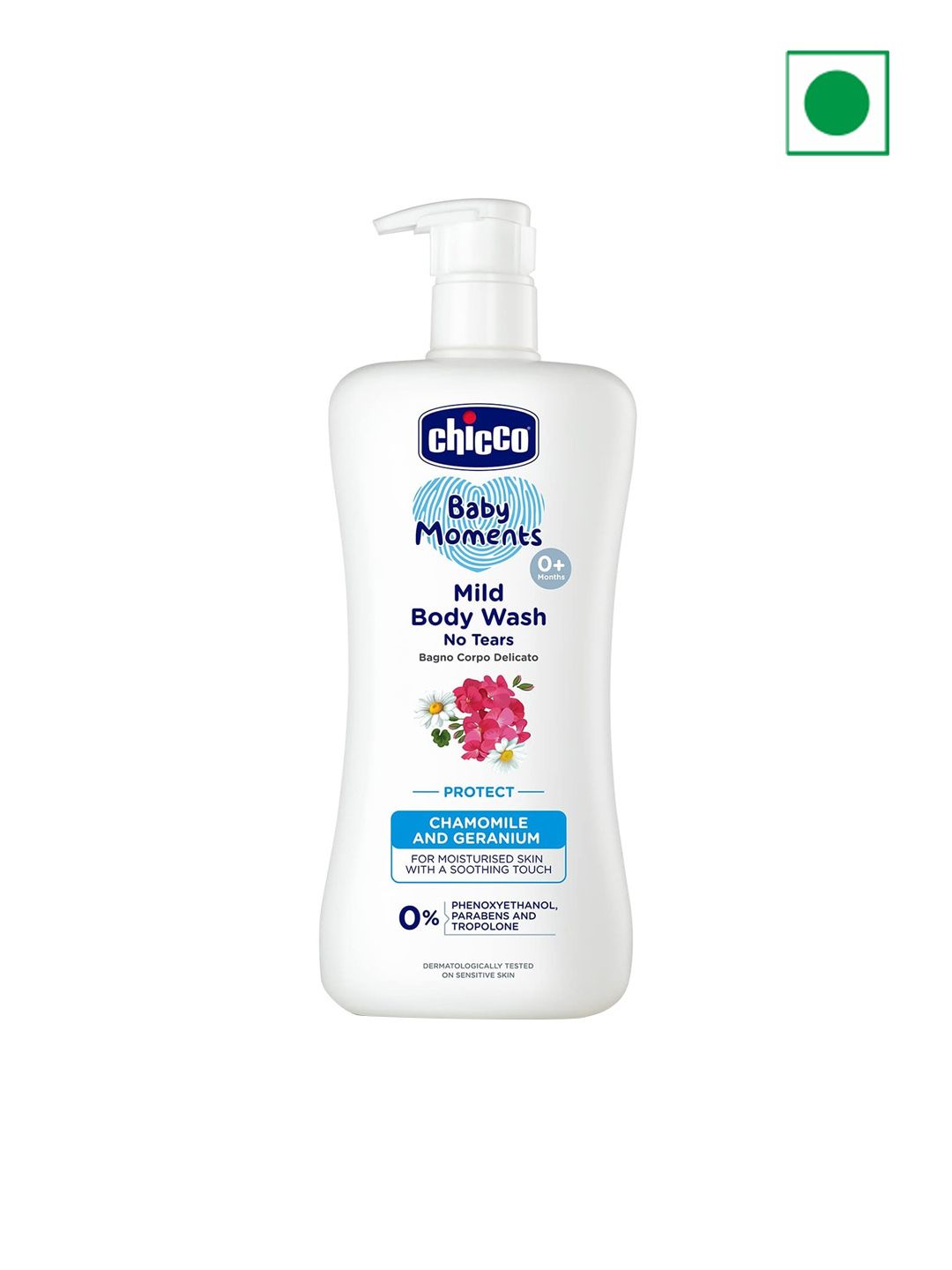 Chicco Baby Moments Mild Body Wash With Chamomile & Geranium
