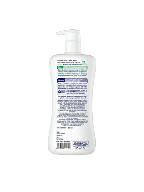 Chicco Baby Moments Mild Body Wash With Chamomile & Geranium