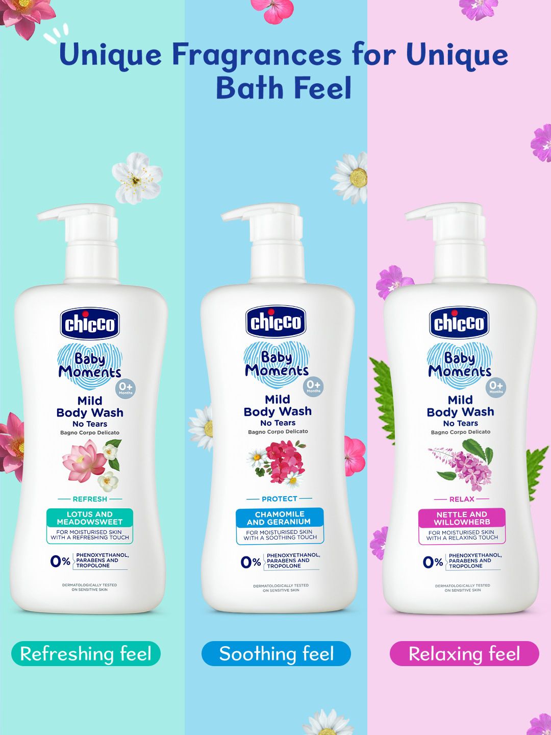 Chicco Baby Moments Mild Body Wash With Chamomile & Geranium