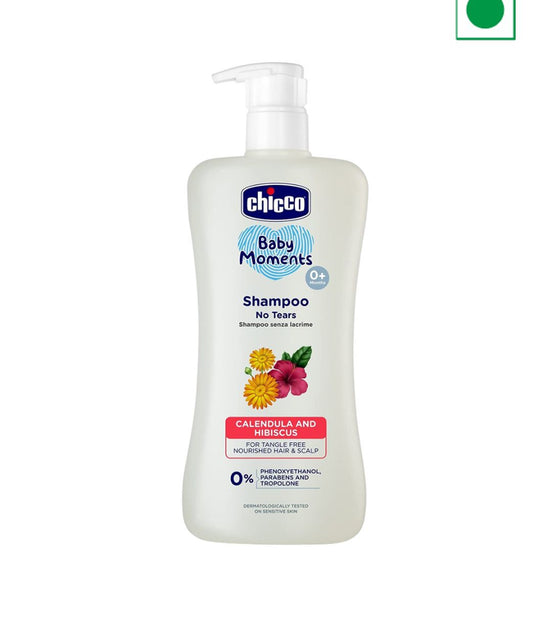 Chicco Baby Moments Shampoo for Tear-Free with Hibiscus & Calendula